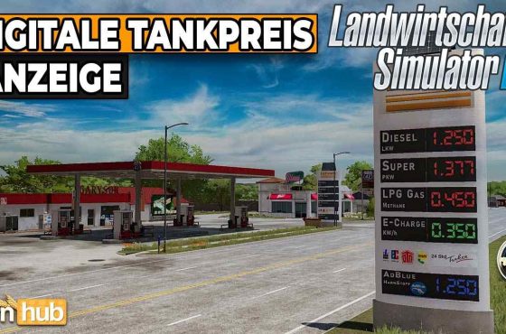 LS22 Digitale Tankstellen Anzeigen